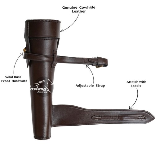 Top leather cased saddle - top,