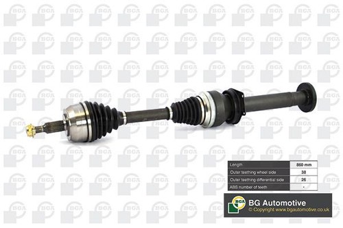 Bga front right driveshaft for - front,