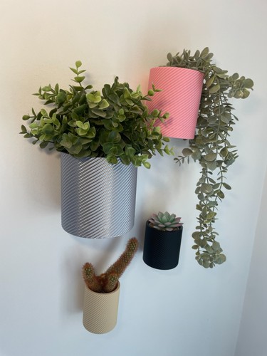Modern wall mounted planter - wall,
