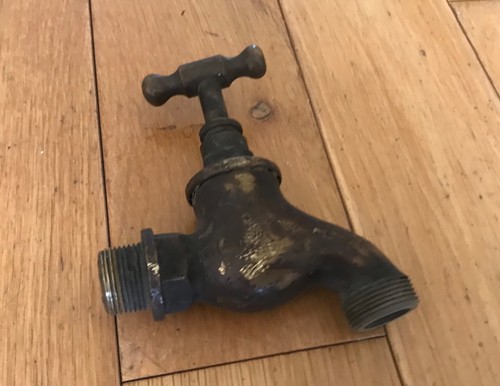 Vintage large solid brass - large,