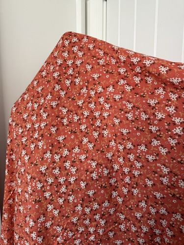 Metres coral floral viscose - 2,