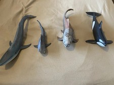 Schleich Sea Animal Collection Tiger shark. Blue whale. 