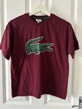 Boys Burgundy Lacoste T-shirt