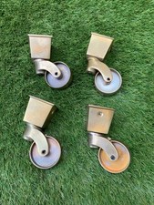 Solid Brass Furniture Castors 4X BR306