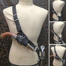 Cosplay | Pirate Baldric Gun Sword Holster Belt Shoulder Strap Medieval Leather