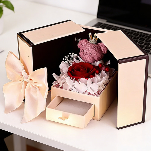 Preserved real rose forever - real,