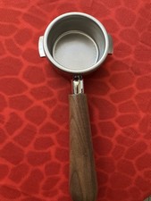 La Cimbali Junior Bottomless Strainer Spring Filter Strainer 14g Precious Wood Handle