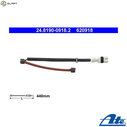 Warning contact brake pad - contact,