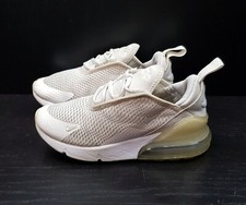 NIKE AIR MAX 270 SIZE 13UK EUR31.5 BOYS GIRLS WHITE LOW TOP TRAINERS SHOES