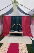 Wedding , Mehendi ￼￼, Nikkah ,Stage & Backdrops For Hire (Pink Emerald)