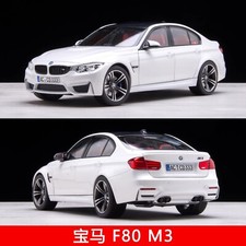 NOREV 1:18 BMW M3 F80 White Painted Simulation Alloy Car Model
