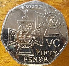 2006 Queen Elizabeth II, Victoria Cross 50p Fifty Pence, Great Condition 