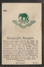 OGDENS-ARMY CRESTS & MOTTOES-#190- CONNAUGHT RANGERS 