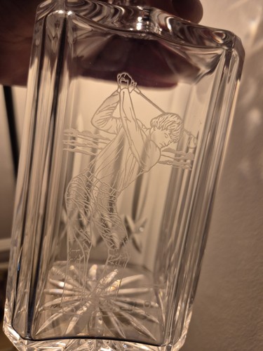 Whisky decanter with - whisky, golfer