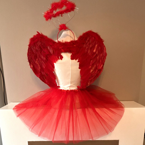 Red angel theatre costume - red,