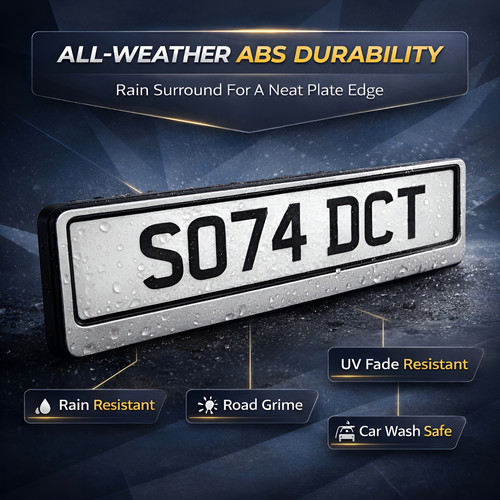 Silver number plate - 2,