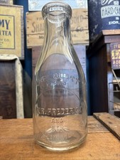 Vintage Quart Milk Bottle W