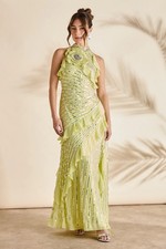 Coast Yellow Maxi Dress Womens Black Tie Dresses