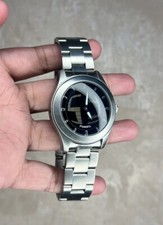 y2k FOSSIL Big Tic JR-8122, Animated Black Watch, Steel Band, Box + New Battery