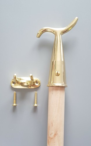 Brass pole hook for sash - hook,