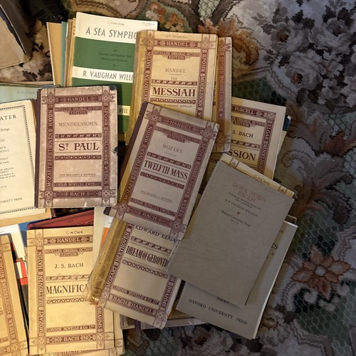 Antique vintage choral sheet - antique,