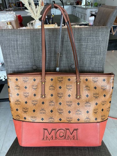 Mcm two tone tote - two,