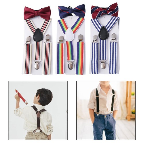 Kids suspender bow tie set - kids,