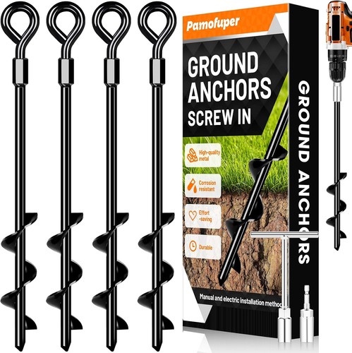 Ground anchors screw heavy - anchors,