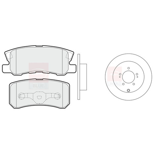 Apec rear brake - solid, &