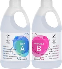 1170ml Epoxy Resin Kit, Epoxy Resin Set for PRO/Beginners, 1:1 Ratio Profession