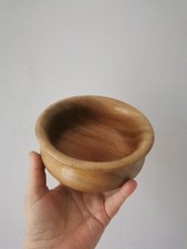 Beautiful Small Turned Wooden Bowl 5in Diameter