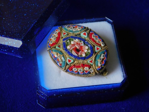 Vintage italian micro mosaic - vintage,