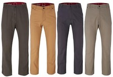 Mens Cotton Straight Fit Pants Stretch Casual Rugged Utility Trousers