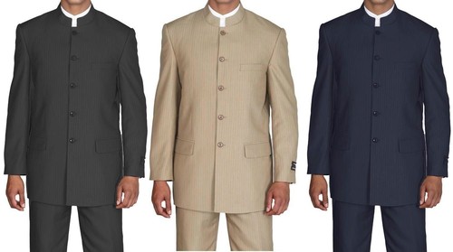 Men mandarin collar pin - men's,