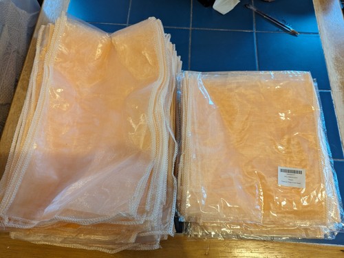 Peach organza sashes - 47,