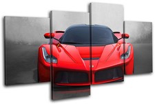 La Ferrari Exotic Supercar Cars MULTI CANVAS WALL ART Picture Print