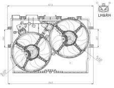 Engine Cooling Fan Front NRF