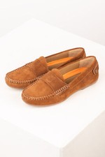 Ladies suede driving loafer - ladies,