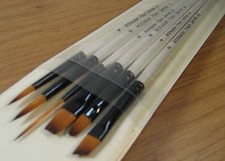 Artmaster Pearl Brush Set Rounds, Flats, Angled, Rigger