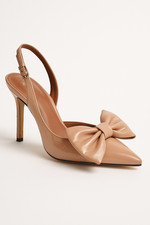 ZARA Nude Patent Slingback