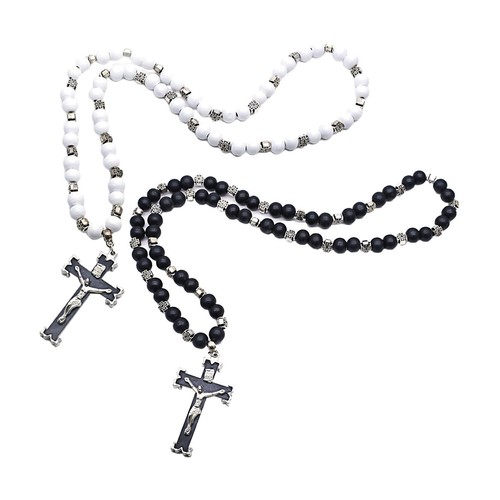 Rosary cross pendant for - pendant, men