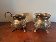 Milk Jug And Sugar Bowl Silver