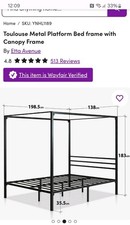 Toulouse Metal Platform Bed