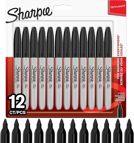 Twelve sharpie black - sharpie,