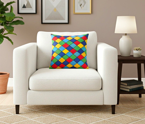 Multicolour geometric pattern - multicolour,