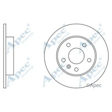 2x Brake Discs Solid For