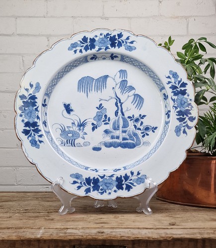 English delft charger circa - english,