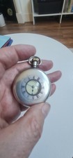 Silver waltham traveller half - waltham,