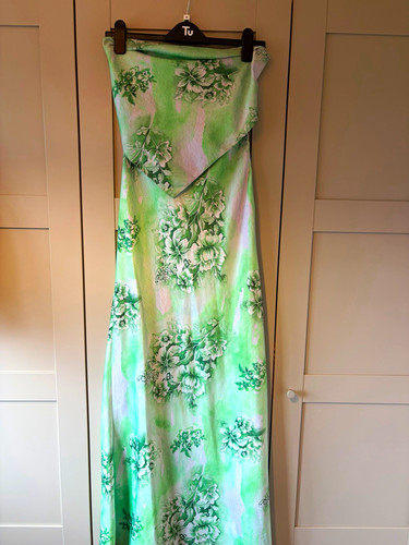 Asos design green - green/white, floral
