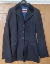 Caldene Adult Riding Jacket. Black. Linked.  32"  Chest.